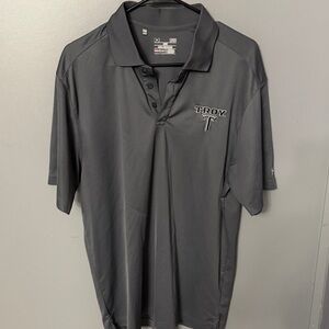 LG Gray Troy University Embroidered Performance Polo